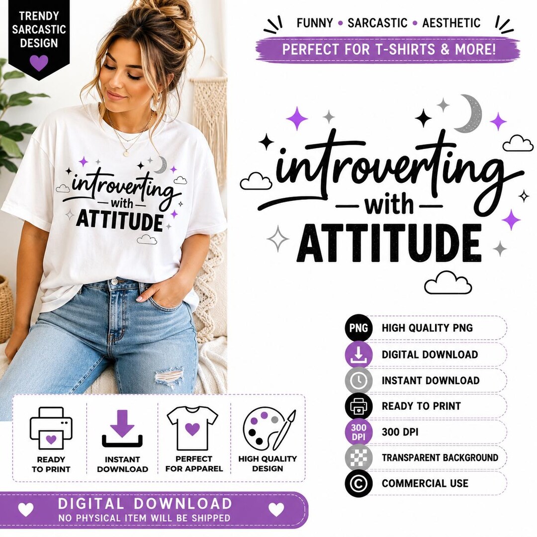 Introverting With Attitude PNG, Sarcastic Introvert Quote Design ...