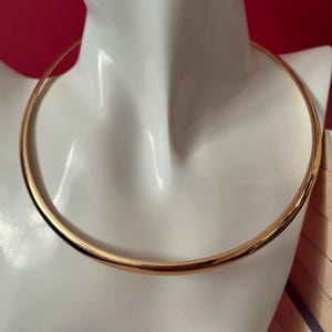 Gold Choker Halskette | Choker Halskette, Metall Choker Boho, Edelstahl Halsband Kette, Tribal Halskette, Messing Choker