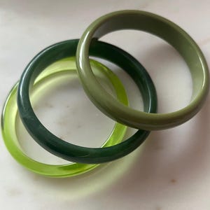 Acrylic Bangle Set | Resin Bangle Set, Acrylic Bracelet, Chunky Bangle, Chunky Bracelet, Cuff Bracelet, Gifts for Her, Statement Bangle