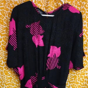 Vintage 80s silk dress