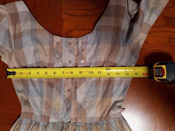 Vintage 50s Jonathan Logan tiny button front plai… - image 7