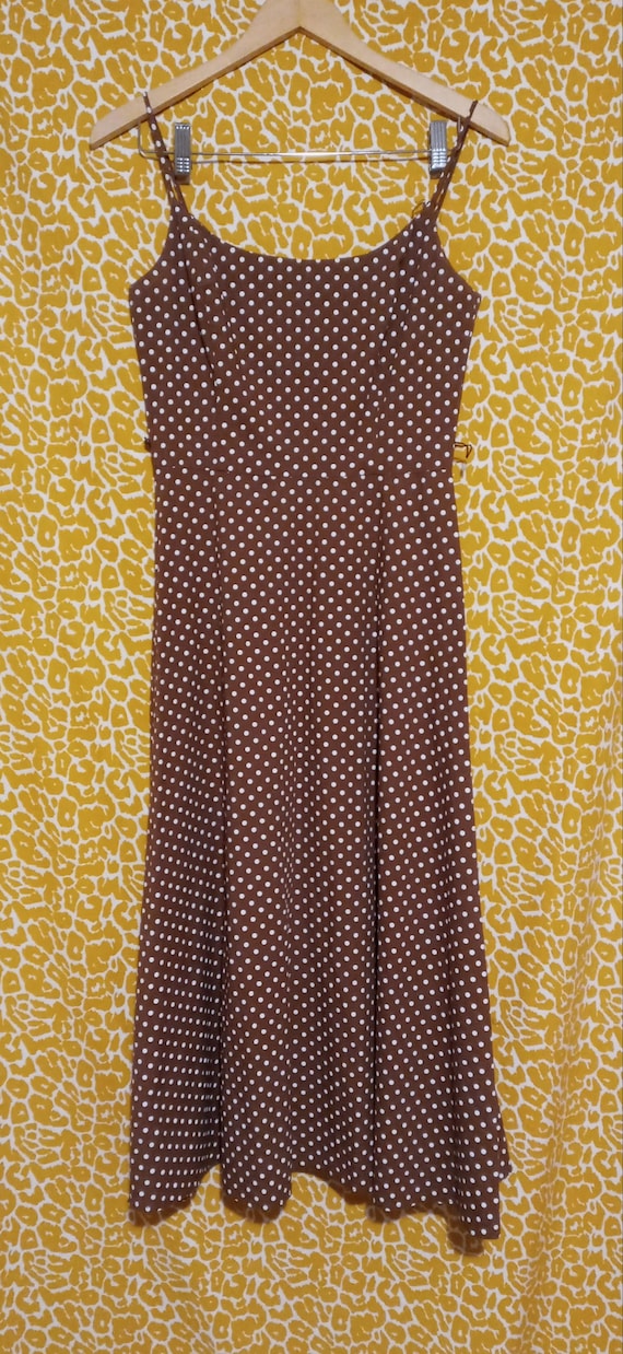 Vintage Jessica Howard fit and flare polka dot midi dress