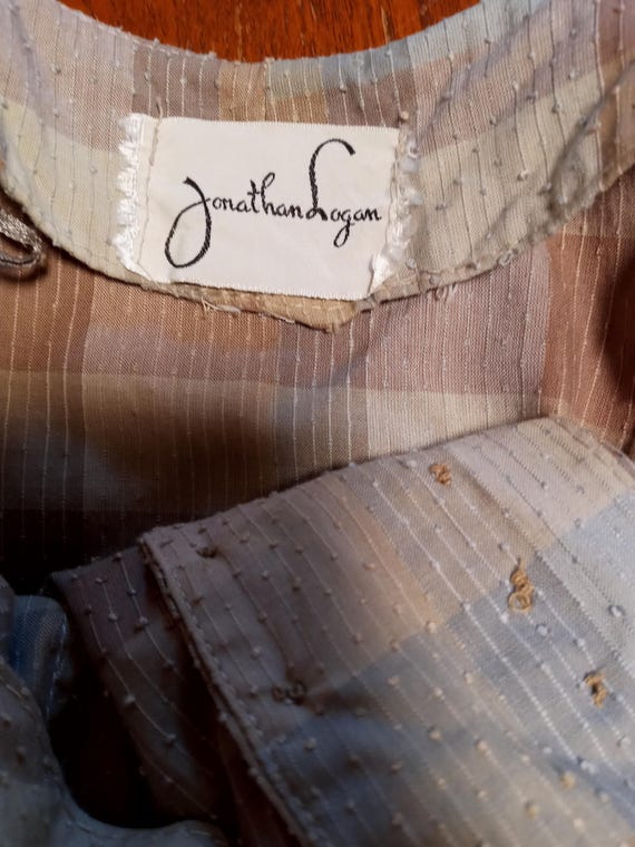 Vintage 50s Jonathan Logan tiny button front plai… - image 6