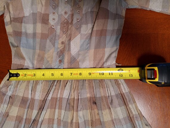 Vintage 50s Jonathan Logan tiny button front plai… - image 8