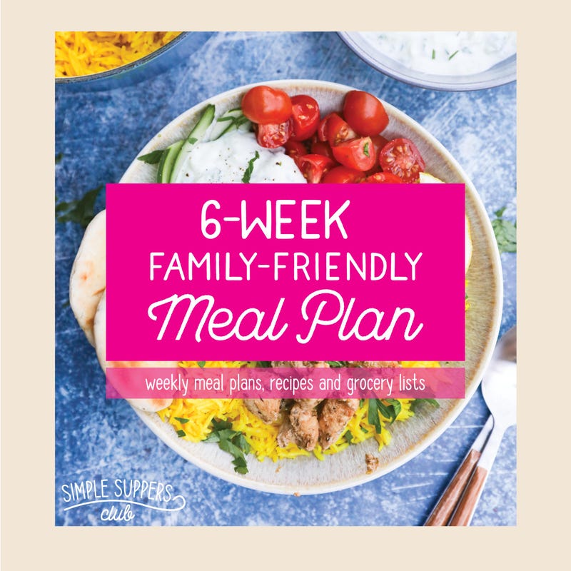 Rotating Meal Plans Template - Etsy