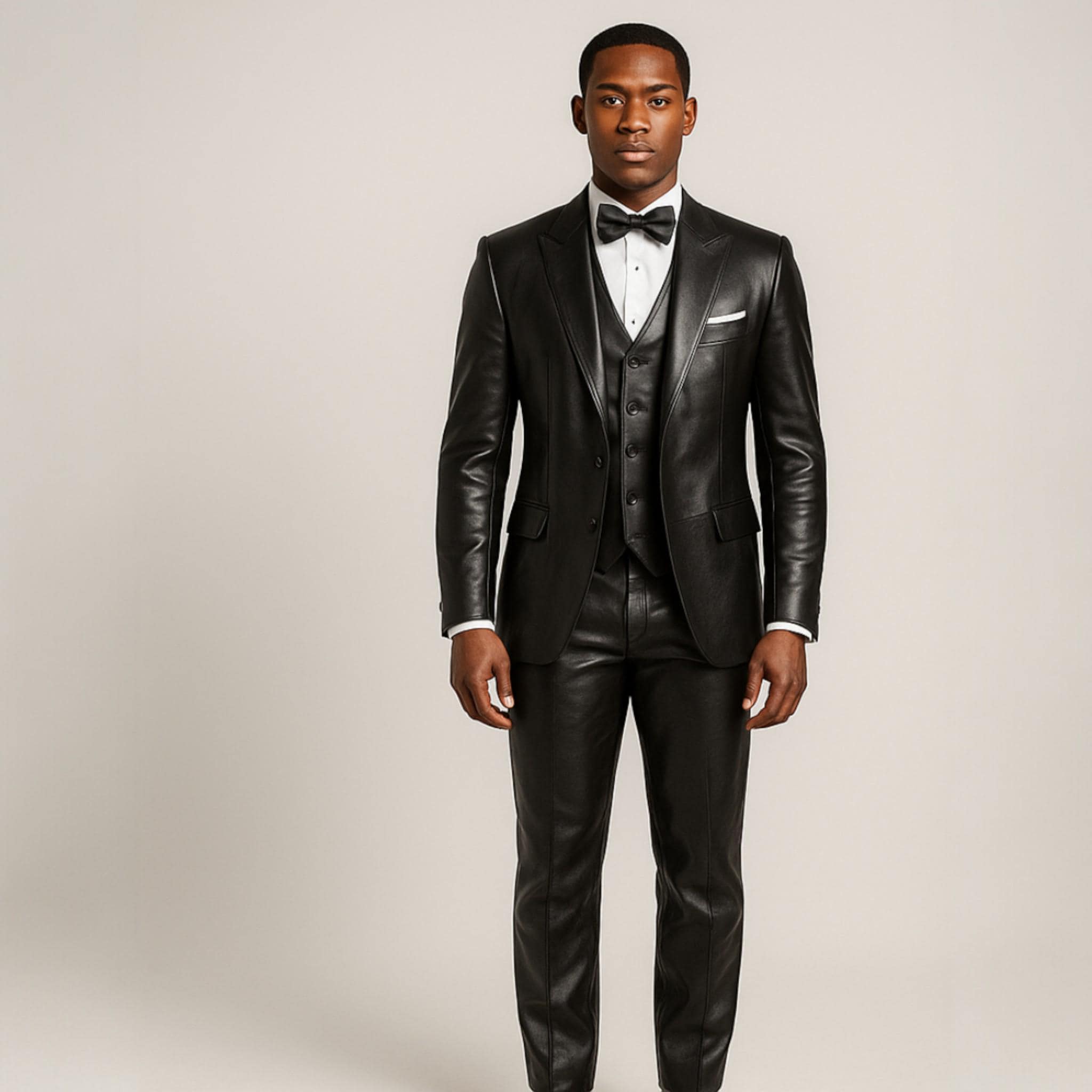 Mens Formal Leather Suit - Etsy Mens Formal Leather Suit - Etsy