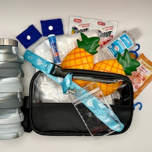 Cruise Essentials Pack: Water Bottle, Lanyard, Motion Sickness Relief