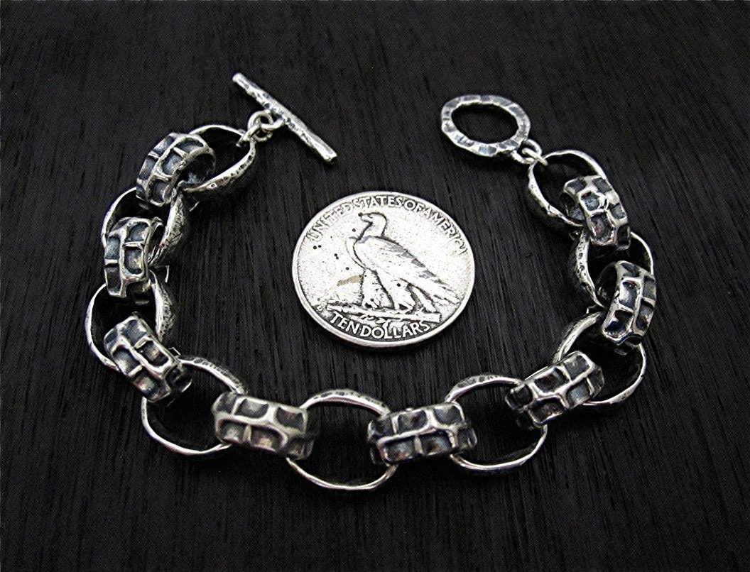 【AMBUSH】SMALL TEXTURED CHAIN BRACELET 2色展開 Silver Gold Small Padlock Chain Bracelet - Silver/Gold – Feature