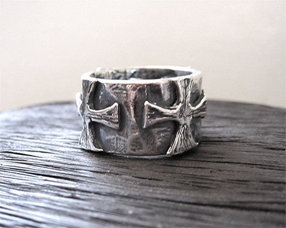 Etsy cross online ring