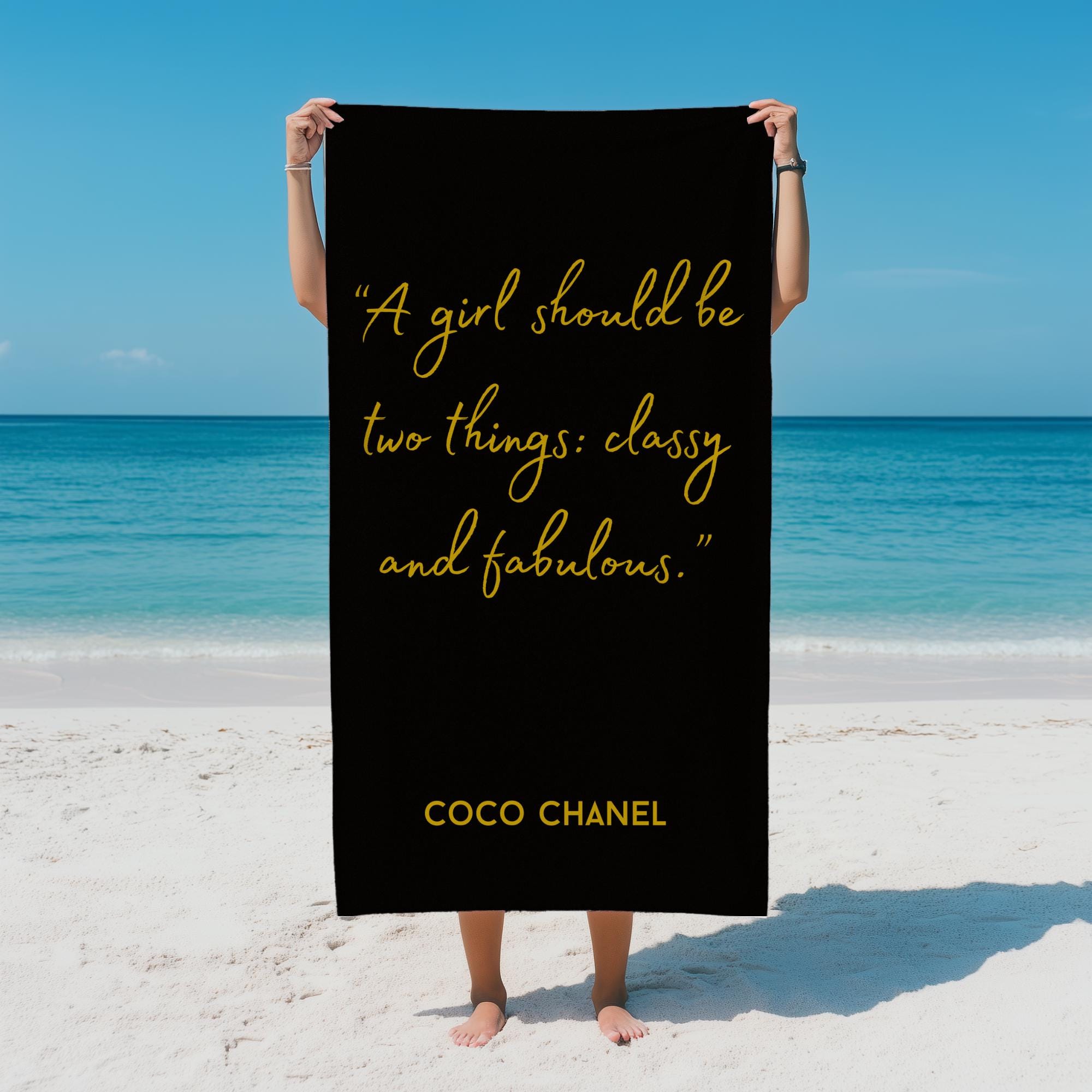 Chanel Beach Towel - Etsy