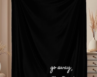 Book Blanket Go Away I'm Reading Blanket Reading Throw Blanket Gift Librarian Blanket Gift for Reader, Funny Bookish Gift, Bookworm