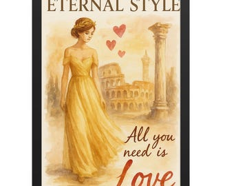Eternal Style framed art print inspired by the beauty of Rome