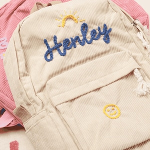 Bestickter Kleinkind-Rucksack - personalisierter Cord | Erinnerungsgeschenk