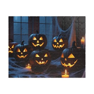 Jack-O-Lantern Dinner Puzzle - 110/252/520/1014 pieces