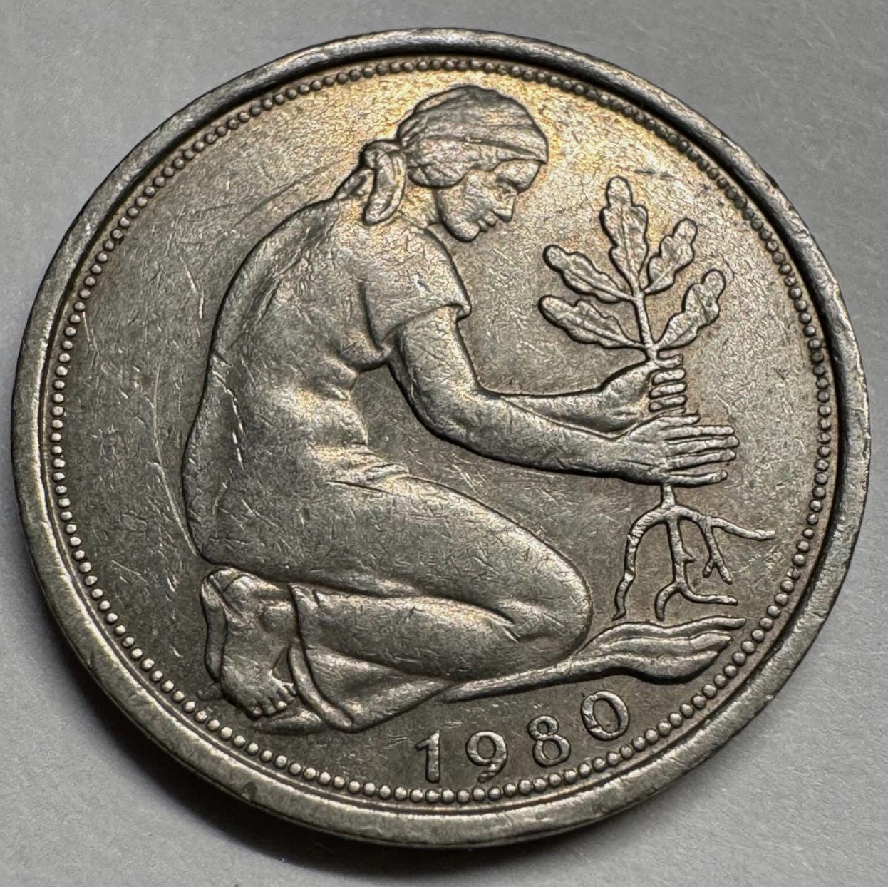 1950 50 cent coin - Etsy 日本
