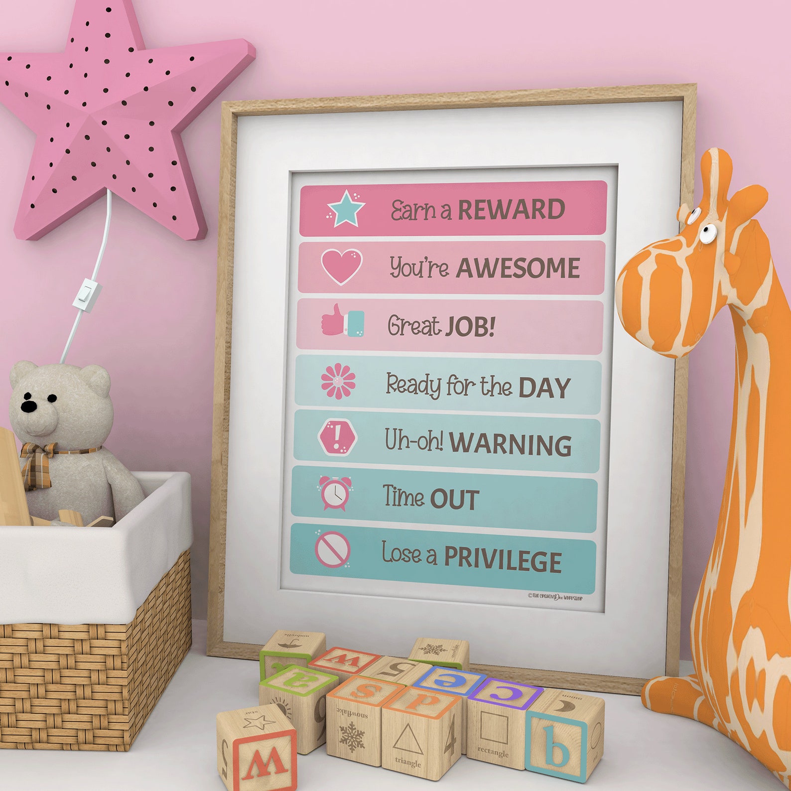 Pink Behavior Tracker Printable Behavior Chart, Editable, Pink Theme, Children's Learning ...