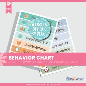Pink Behavior Tracker Printable Behavior Chart, Editable, Pink Theme, Children's Learning ...