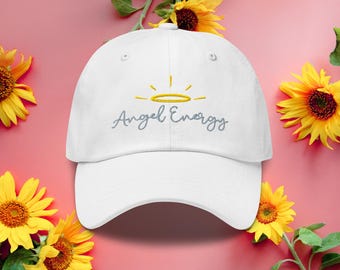 Gorra de béisbol espiritual con bordado de energía angelical