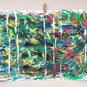 Malerei Malerei auf Foto Bilder Fotografien Gemälde Bilder Tempera Zeichnung Farbe Design Home Einrichtung Kreative Emotionen Leinwand Anpassung
