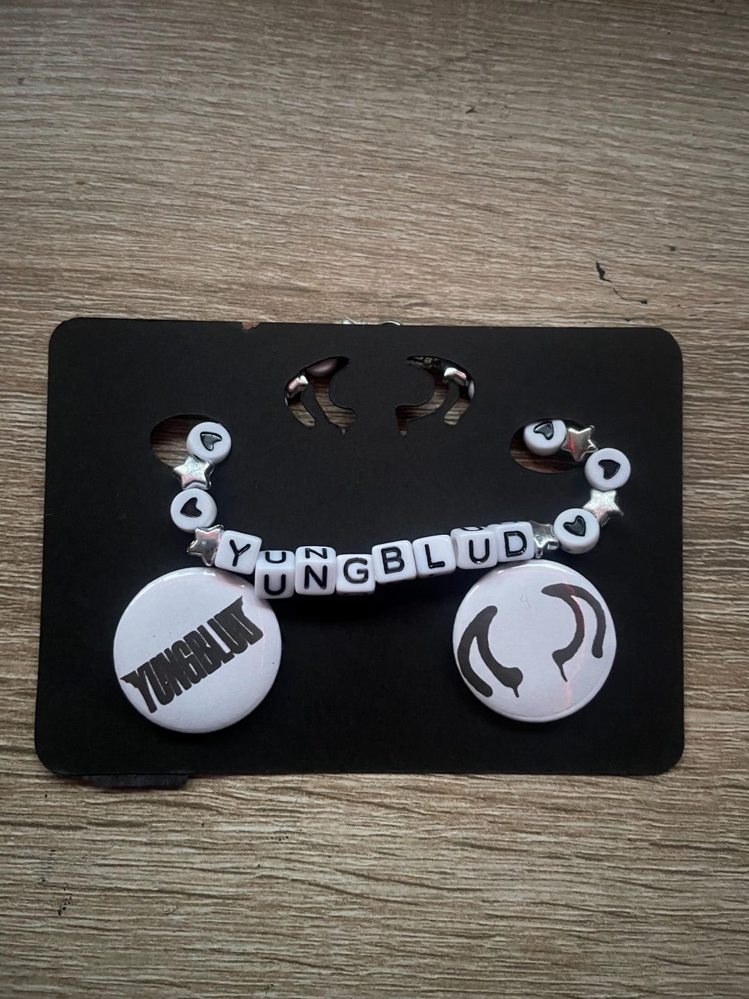 Behave Rosé-kleurige takjes armband met paarse stenen