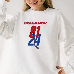 Team Hollanov Sweatshirt, Hockey Romance Hoodie, Unisex LGBT Hockey Fan Gift, Hudson Williams Connor Storrie Shirt, Heated Rivalry Inspired image 2