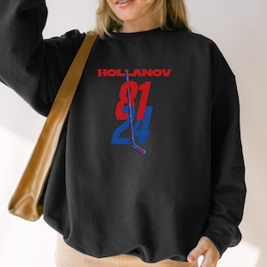 Team Hollanov Sweatshirt, Hockey Romance Hoodie, Unisex LGBT Hockey Fan Gift, Hudson Williams Connor Storrie Shirt, Heated Rivalry Inspired image 1
