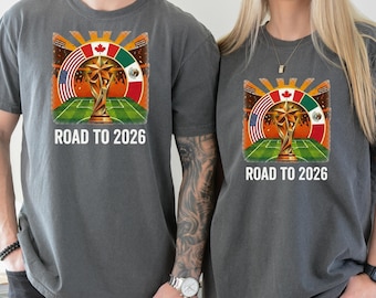 Soccer T-Shirts, Football T-Shirts, USA Canada Mexico Tee, World Soccer 2026 Shirt, USA Soccer Lover shirt, Football Unisex T-Shirt
