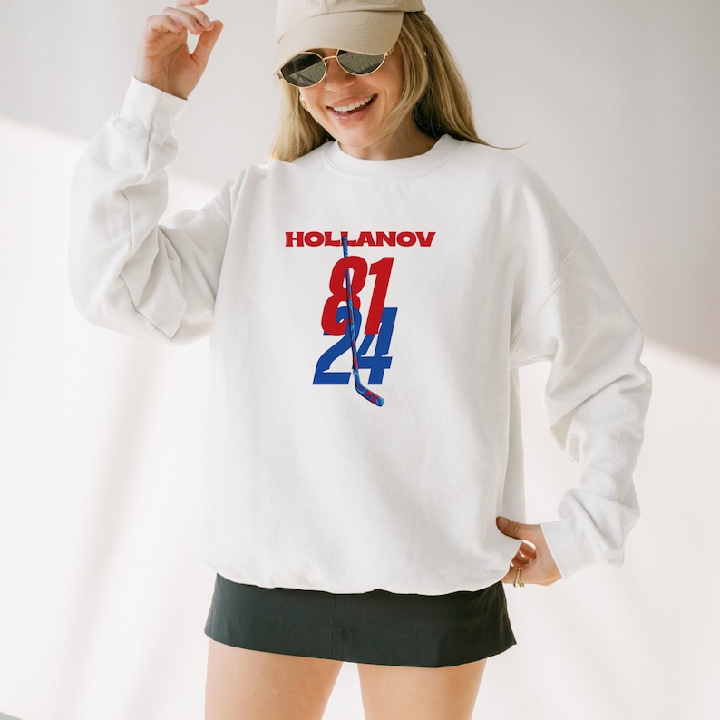 Team Hollanov Sweatshirt, Hockey Romance Hoodie, Unisex LGBT Hockey Fan Gift, Hudson Williams Connor Storrie Shirt, Heated Rivalry Inspired image 2