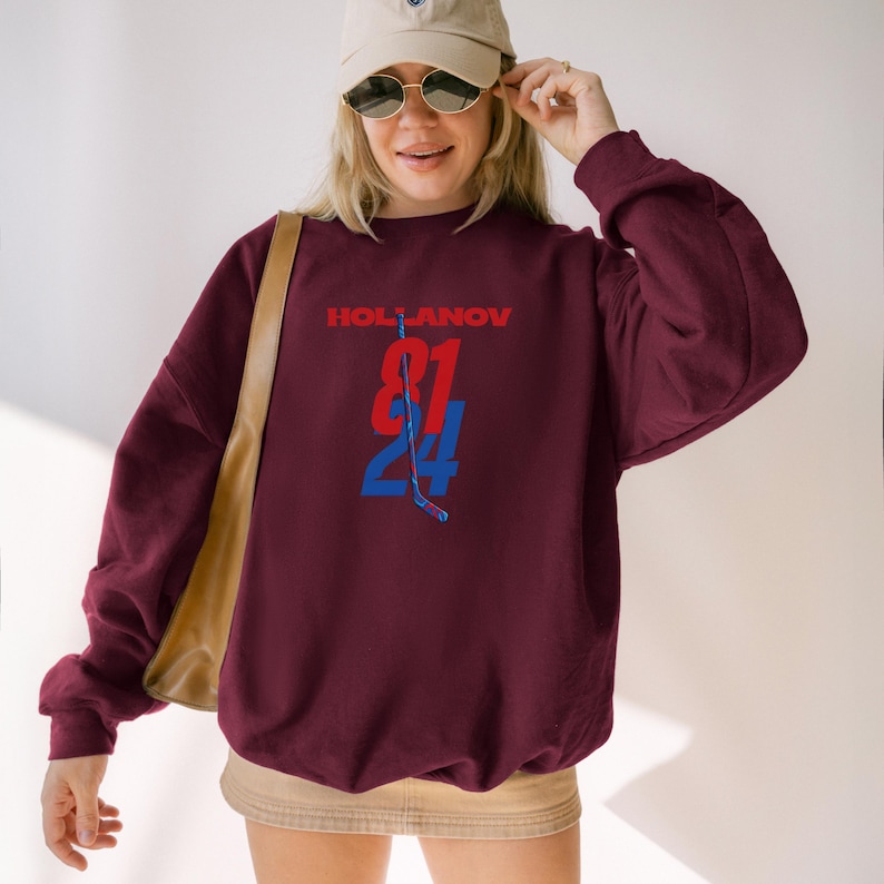 Team Hollanov Sweatshirt, Hockey Romance Hoodie, Unisex LGBT Hockey Fan Gift, Hudson Williams Connor Storrie Shirt, Heated Rivalry Inspired image 4