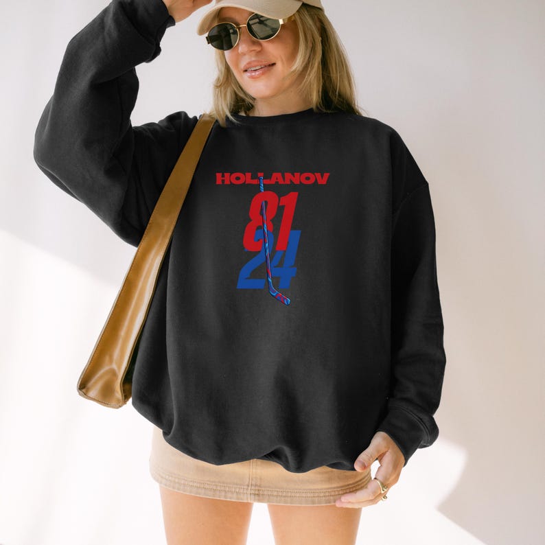 Team Hollanov Sweatshirt, Hockey Romance Hoodie, Unisex LGBT Hockey Fan Gift, Hudson Williams Connor Storrie Shirt, Heated Rivalry Inspired image 1