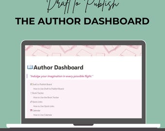 Notion Template for Authors | Author Planner & Project Tracker | Book Launch Planner | Indie Author Business Hub | Novel Writing Workflow