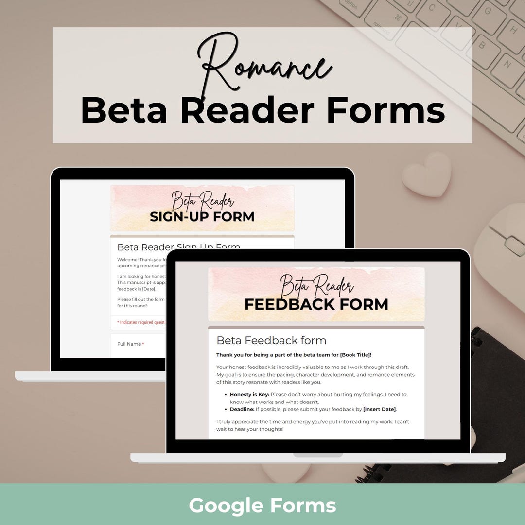 Romance Beta Reader Forms | Google Forms Sign up Application & Feedback ...