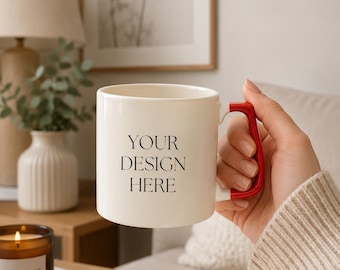 Personalized Photo Mug, Custom Picture Coffee Cup, Add Photos, Name Logo or Text