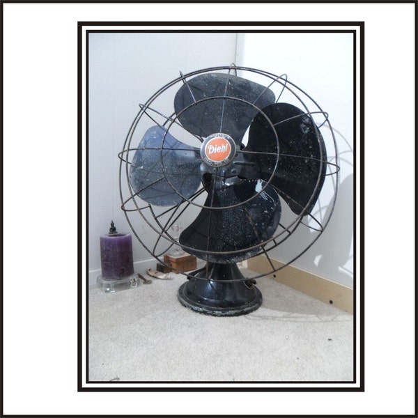 Large Vintage Diehl Fan