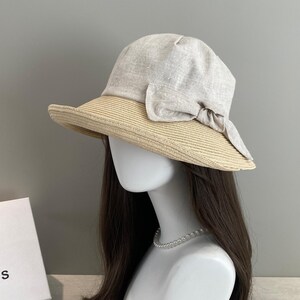 Two Tone Straw Hat - Etsy