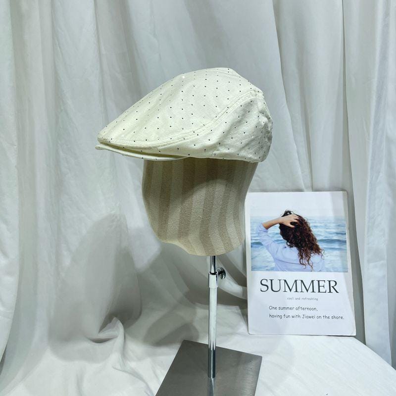 Avant-Garde Sculptural 80’s Beret Felt Hat with Jeweled Rhinestone Detailing Avantgarde Hat | eBay main image 2