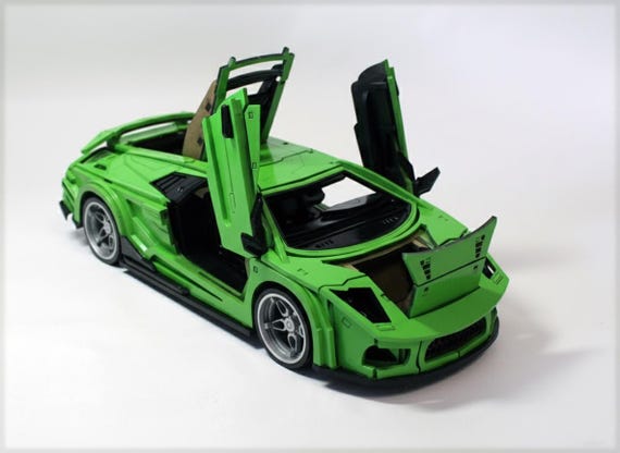 Exotic Supercar Wooden Model Kit | Italian Sports Car 3D Puzzle