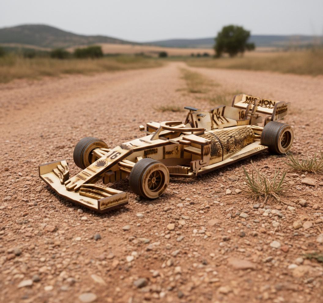 Formula Race Car 3D Puzzle Laser Cut Files, Grand Prix Model SVG ...