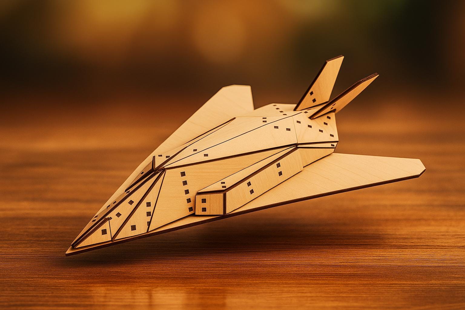 Lockheed F-117 Nighthawk Laser Cut File: 3D Wooden Model (digital ...