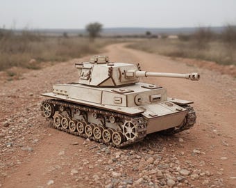 Panzer IV Tank Laser Cut Files | WWII German Model (Digital Download)