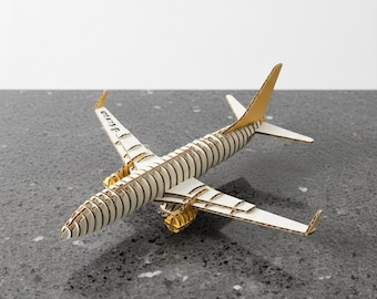 Laser Cut Airplane Model SVG, 3D Aircraft Puzzle Template, CNC & Glowforge File, Wooden Plane Model, DIY Aviation Decor, Digital Download