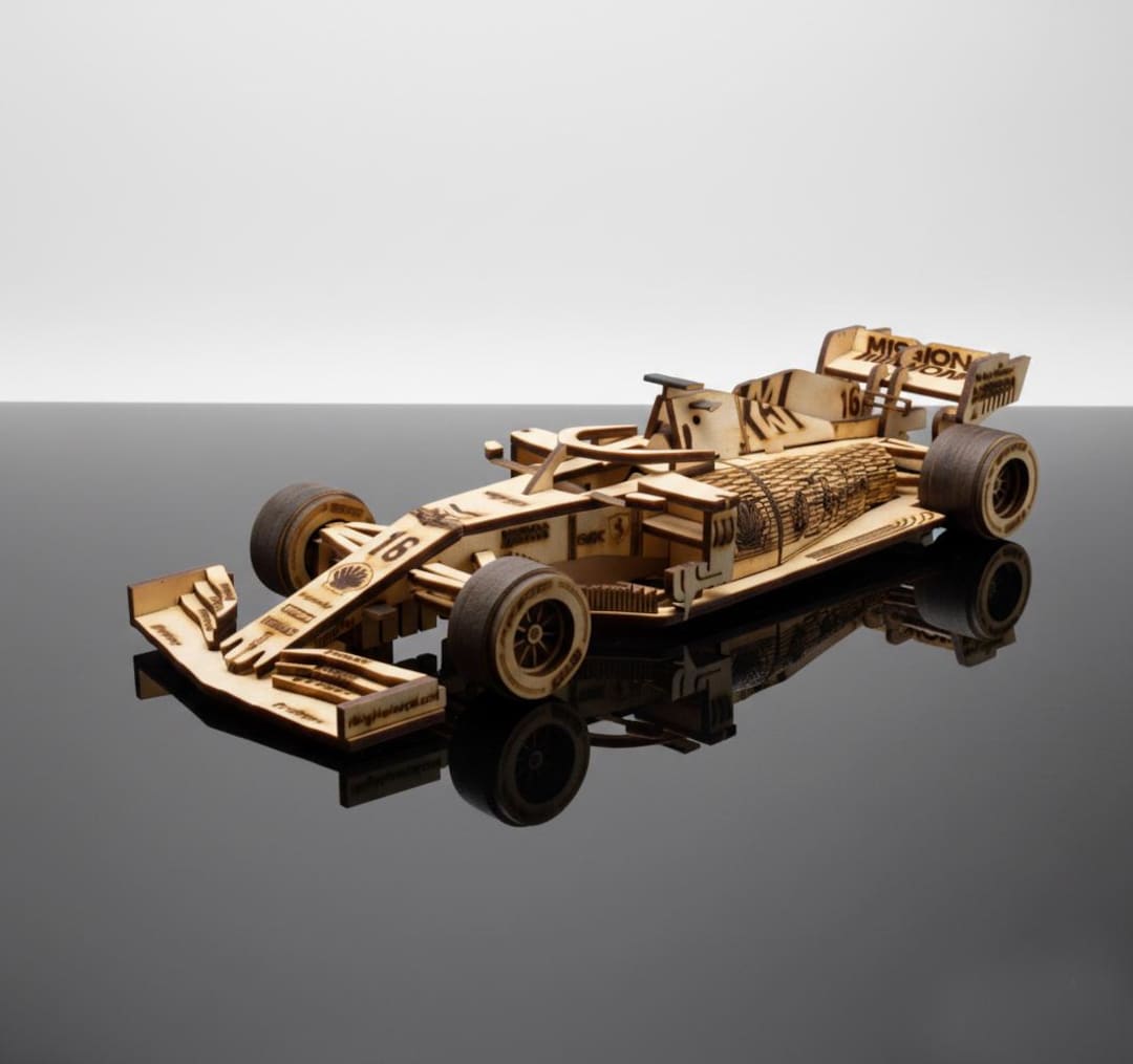 Formula Race Car 3D Puzzle Laser Cut Files, Grand Prix Model SVG ...