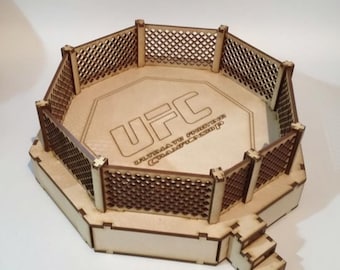Laser Cut MMA Octagon Cage File, Fighting Ring Design (Digital Download)