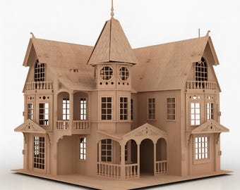 Vintage Madeline Old House in Paris Doll House. Working Door Bell