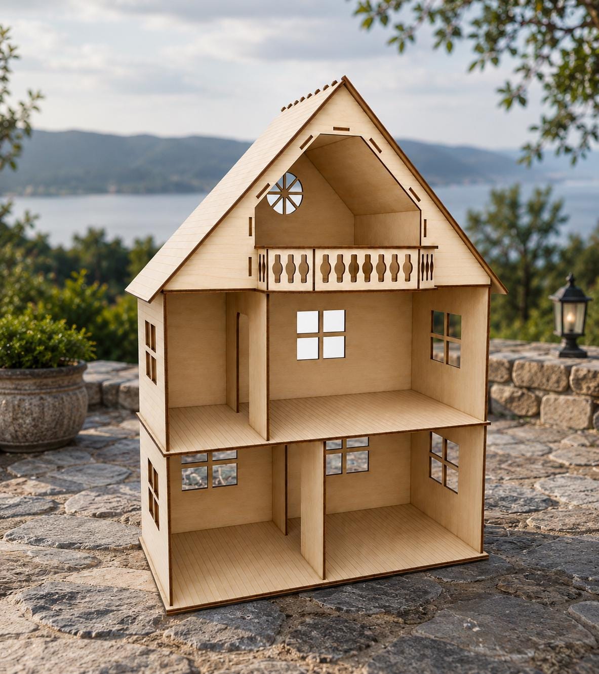 Wooden dollhouse - Etsy 日本