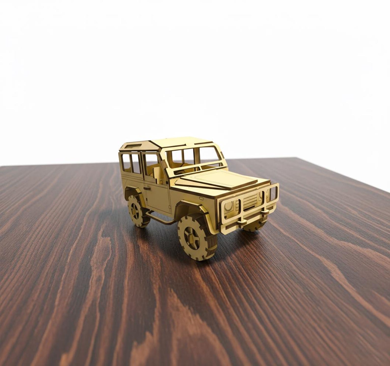 Land Rover Defender 3D Model Laser Cut File, Wooden Car SVG DXF ...