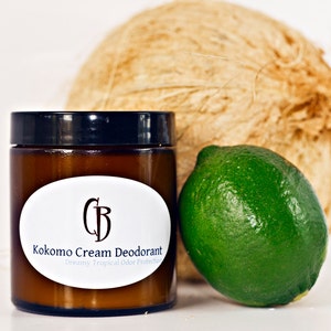 Kokomo Cream Natural Deodorant Handmade Creamy, Dreamy Tropical Organic 2 oz or 5.25 oz image 1