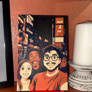 Anpassat 3D Ghibli-stil fysiskt porträtt från foto - Personlig animekonst
