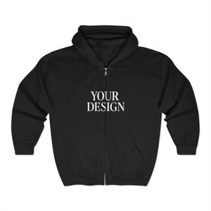 Customizable Zip-Up Hoodie, Personalized Full Zip Sweatshirt, Monogram Hooded Jacket, Custom Name Hoodie, Embroidered Zippered Sweatshirt