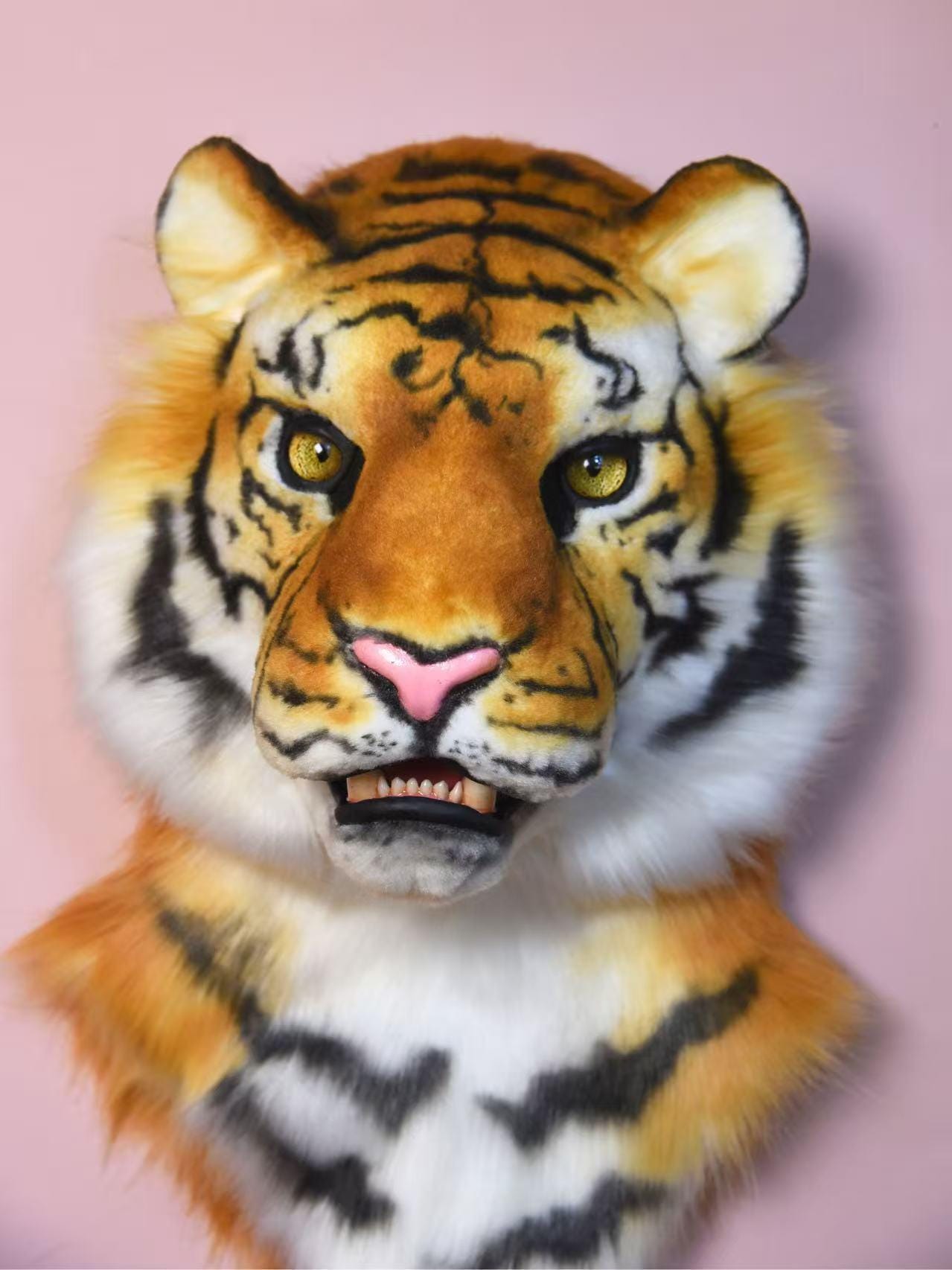 Expressive Tiger Mask – Handmade Cosplay Head With Movable Jaw - Etsy